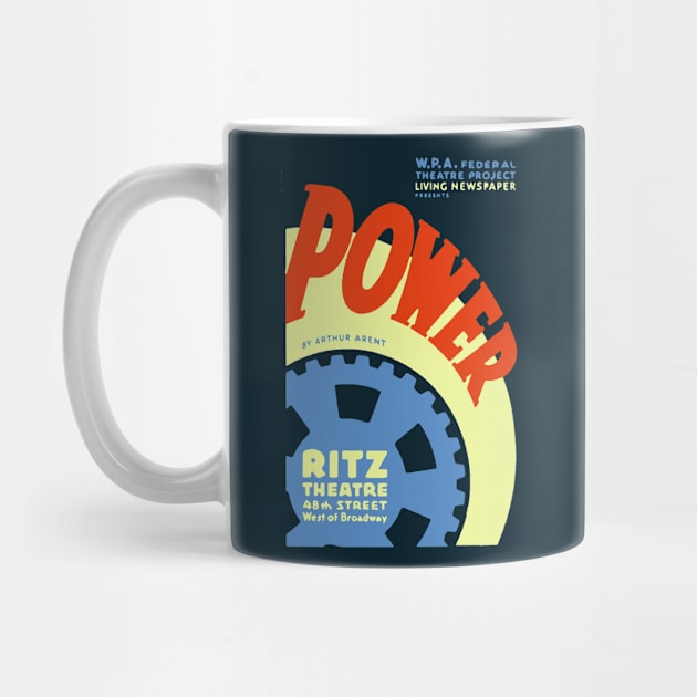 Power by Arthur Arent - Vintage Analog Poster by TuncGK